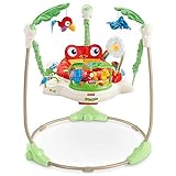 Fisher-Price K7198 Rainforest Jumperoo Baby Hopser mit Spielzeugen hhenverstellbar